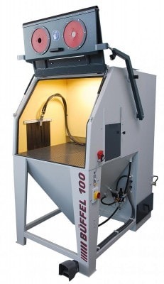 Büffel 100 | cabina de chorro inyector | con sistema de filtro de cartucho integrado